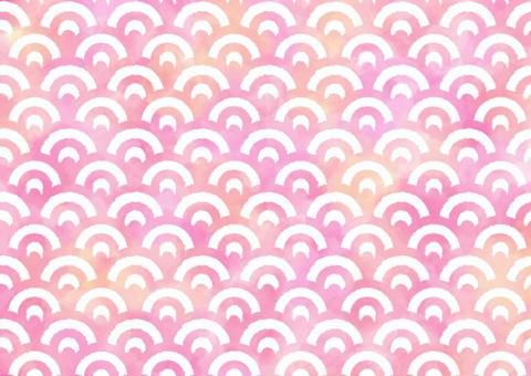 Wave pattern, japanese style, wave, wave pattern, JPG