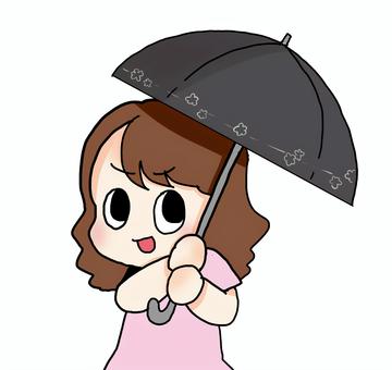 Woman with a parasol, , JPG and PNG