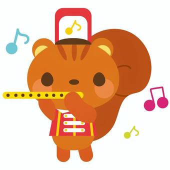 どうぶつ音楽隊 リス どうぶつ音楽隊 リス リス,栗鼠,動物,生き物,擬人化,キャラクター,音楽,マーチング,バンド,可愛いのイラスト素材