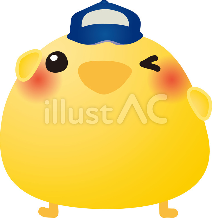 ひよこお仕事 ひよこ,帽子,宅配業のイラスト素材