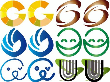 ICONセット-74 ロゴ,アイコン,シンボル,マーク,図案,セットのイラスト素材