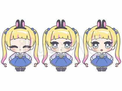 うさ耳カチューシャの女の子