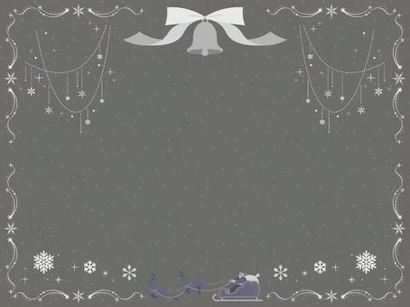 クリスマスに使えるフレーム背景47