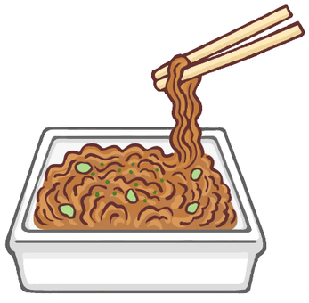 カップ焼きそば 焼きそば,カップ焼きそば,手描き,食べ物,インスタント食品,箸,麺,食品のイラスト素材