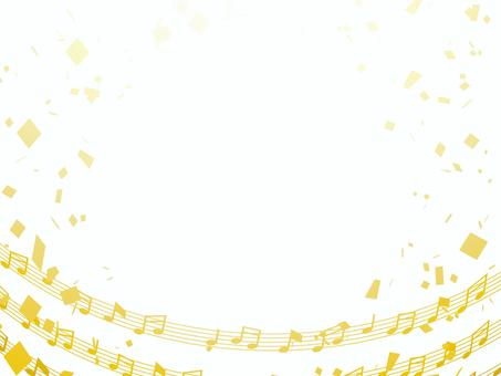 音楽フレーム 音符,音楽,紙吹雪,パーティー,お祝い,背景,カラフル,漫画,キラキラ,紙のイラスト素材