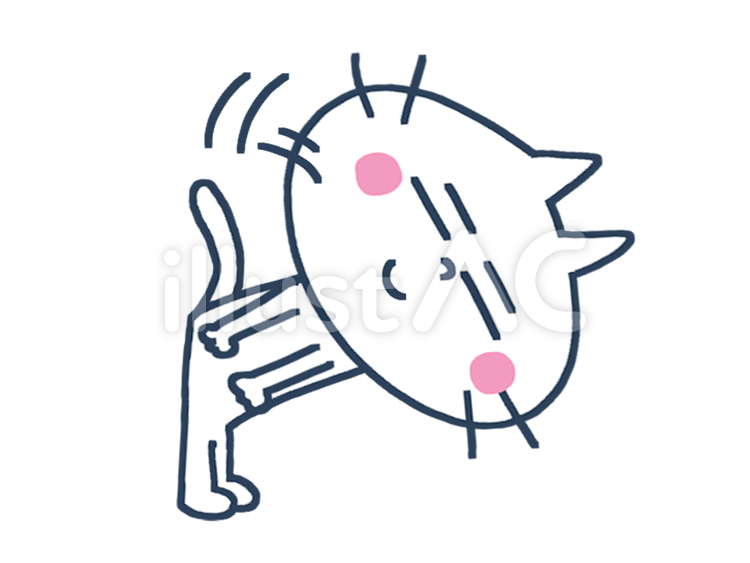 お辞儀する猫 猫,お辞儀,挨拶のイラスト素材