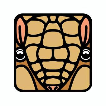 アルマジロ アルマジロ 動物,生き物,動物園のイラスト素材