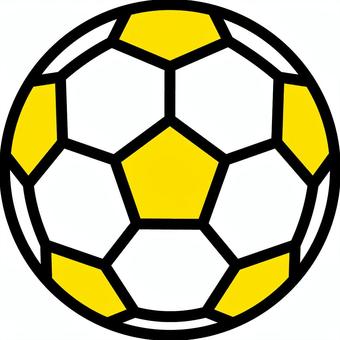 黄色のサッカーボールです。