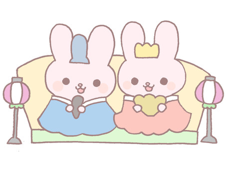 Rabbit dolls and emperors, , JPG and PNG