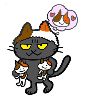 クロネコの三毛猫推し