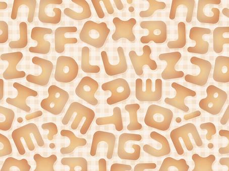 Alphabet cookie seamless pattern, , JPG and AI