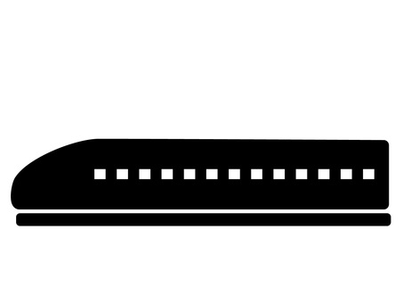 交通・移動・高速鉄道・新幹線のアイコン 新幹線,高速鉄道,列車,電車,特急,鉄道,アイコン,シルエット,ピクトグラム,交通のイラスト素材
