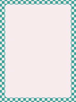 レトロヴィンテージカラーの緑チェック枠A フレーム,背景,市松,模様,チェック,パターン,柄,緑,ベージュ,テキストスペースのイラスト素材