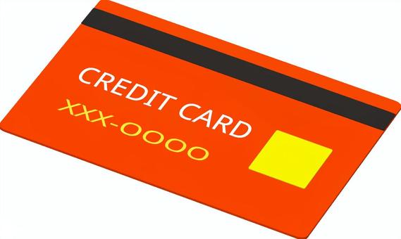 クレジットカード 金融,カード,クレジットカード,クレカ,キャッシュカード,薄型,朱色,蛍光色,3dcg,立体のイラスト素材