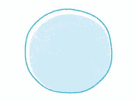 版画風丸フレーム01 フレーム,囲み,枠,囲み枠,背景枠,版画風,にじみ線,丸,手書き,もこもこのイラスト素材