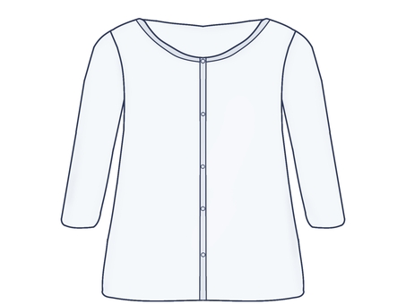 男性用前開きの肌着 男性用インナー,肌着,下着,アンダーウェア,前開き,男性,トップス,衣類,シンプル,清潔感のイラスト素材