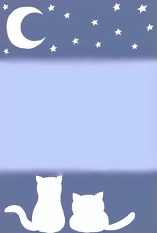 メッセージカード⑮-色違い メッセージカード⑮-色違い 猫,ねこ,ネコのイラスト素材