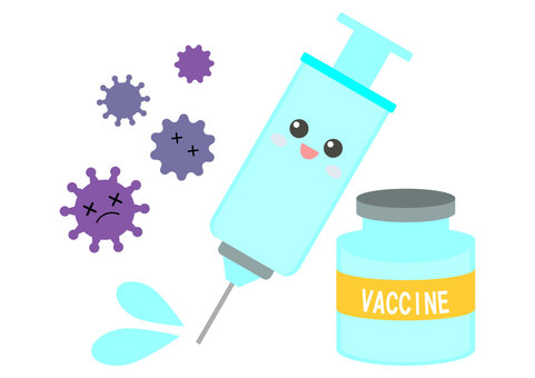 Illustration, per prevenire la vaccinazione, virus, batteri, 