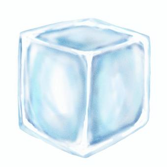 凍りづけキューブ1部半透明斜め 凍る,冷凍,氷漬け,凍りつく,凍結,氷結,カチンコチン,氷,効果,演出のイラスト素材