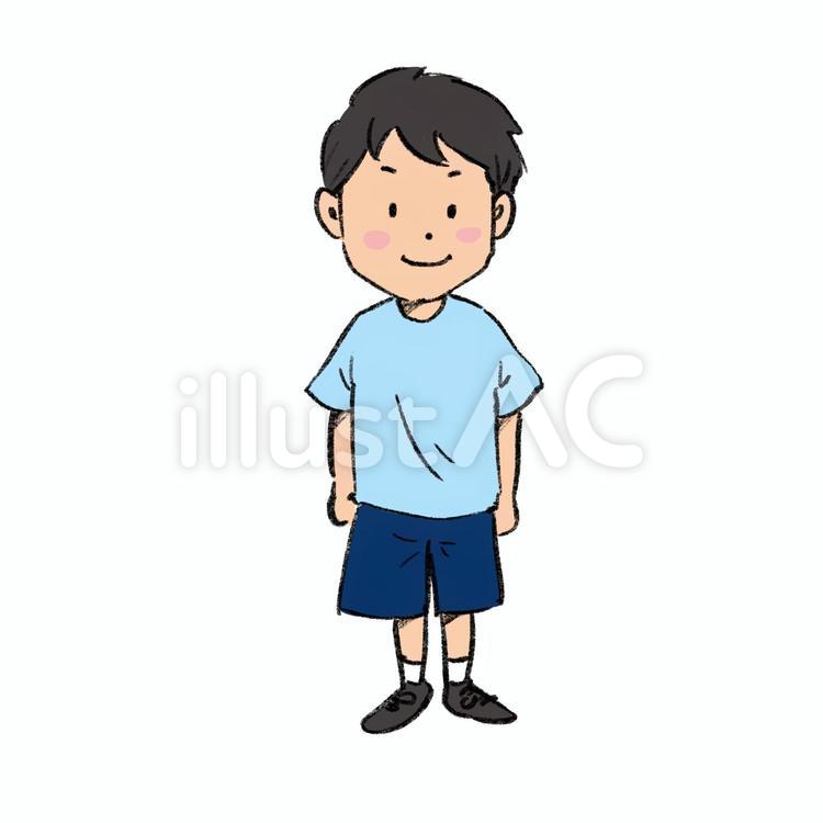 小学生の男の子 小学生,男の子,笑顔のイラスト素材
