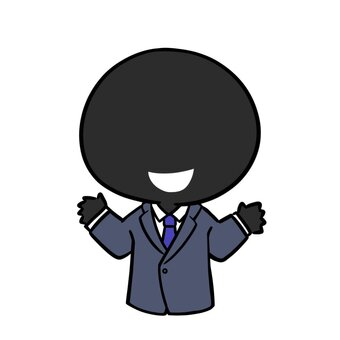 悪い営業マン 悪人,悪い人,詐欺,営業マン,サラリーマン,犯人,犯罪,裏の顔,悪だくみ,黒い人のイラスト素材