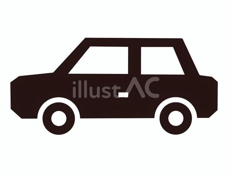 車　アイコン　シンプル 車,自動車,アイコンのイラスト素材