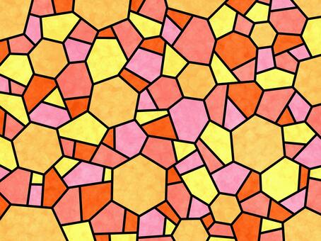 Illustration, stained glass, orange, wallpaper, JPG and PNG