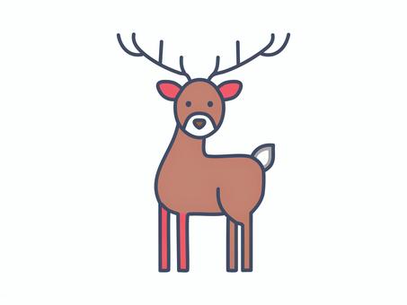 アイコン【トナカイ】4 アイコン【トナカイ】4 アイコン,クリスマス,トナカイ,動物,生き物,素材,デザイン,サンプル,シンボル,マークのイラスト素材