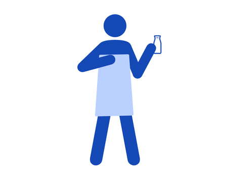 入浴後タオルを巻いて牛乳を飲む人(青) 入浴後タオルを巻いて牛乳を飲む人(青) バスタオル,入浴,温泉,スパ,お風呂,湯上がり,風呂上がり,シャワー,バスタイム,一風呂のイラスト素材