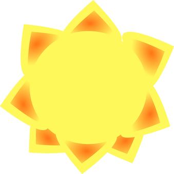 太陽 太陽 太陽,晴れ,天気,暑い,お天道様,真夏日,夏日,お日様,春,夏のイラスト素材