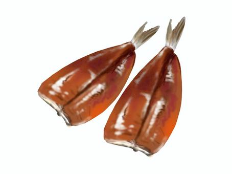いわしのかば焼き イワシ,かば焼き,焼き魚,和食,みりん,照り焼き,魚,開き,おかず,食べ物のイラスト素材
