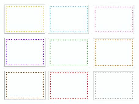 シンプル枠ドット シンプル枠ドット シンプル,枠,ドットのイラスト素材