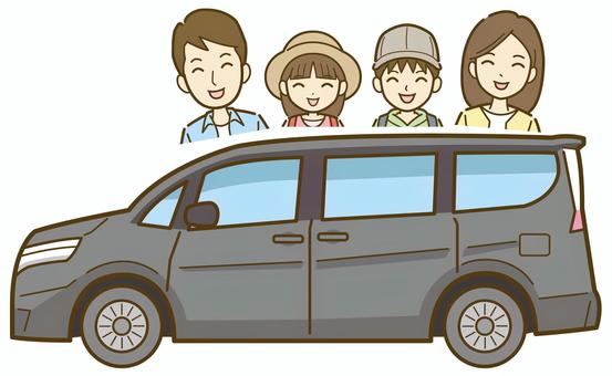 Illustration, family, a trip, family trip, 