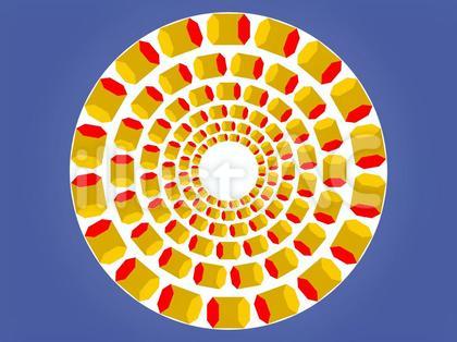 くるくる六角チューブ錯視・錯覚アート