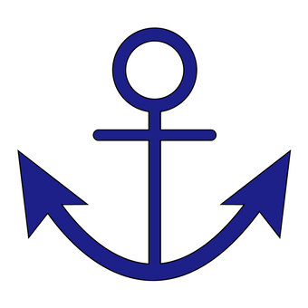 Illustration, marine handle, anchor, anchor, JPG and PNG