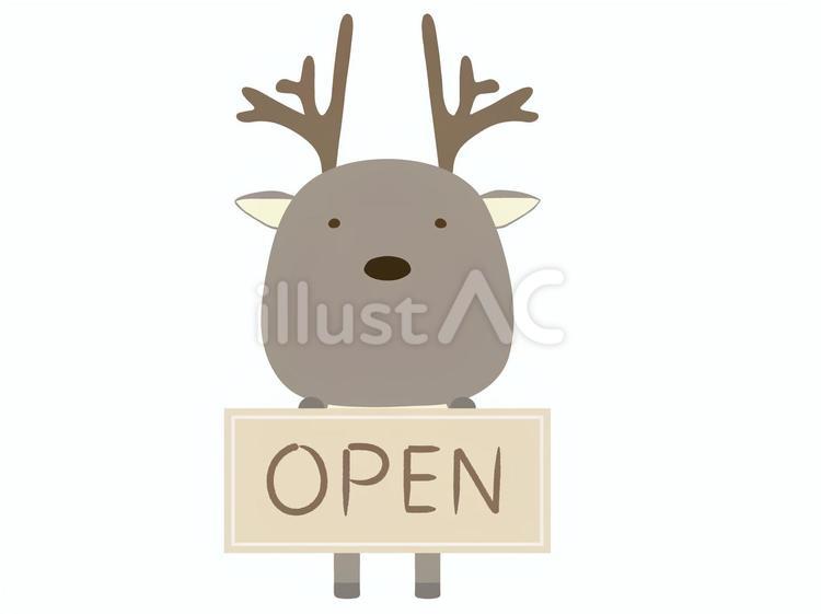 案内プレート_open 案内,プレート,オープンのイラスト素材