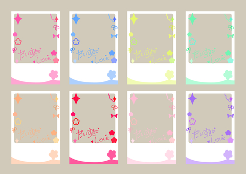 フォトフレーム素材(花)