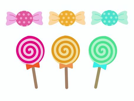 Illustration, candy, sweets, cheap sweets, 