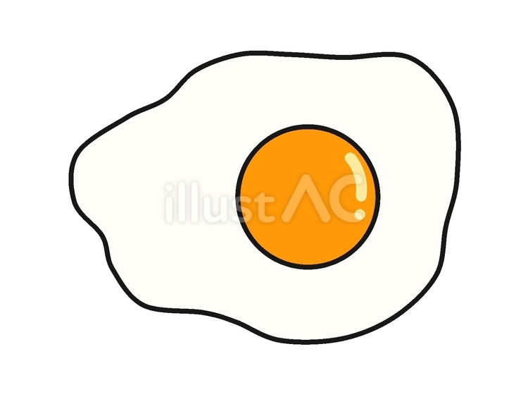 目玉焼き 目玉焼き,卵,食べ物のイラスト素材