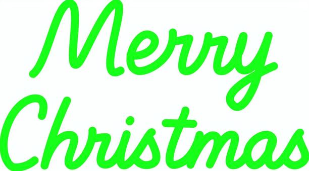 緑文字のメリークリスマスです。 緑文字のメリークリスマスです。 メリークリスマス,シンプル,文字,ローマ字,英語,丸文字,おしゃれ,緑のイラスト素材