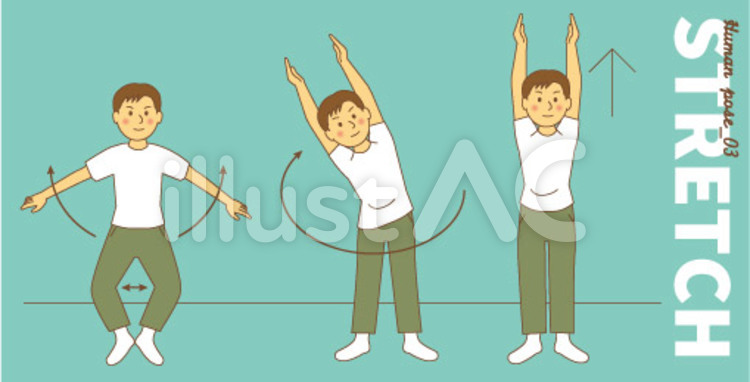 Human pose_03 人,男性,若者のイラスト素材