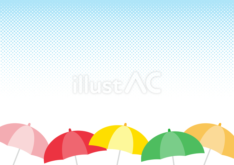 傘と雨の梅雨イラスト 梅雨,傘,背景のイラスト素材