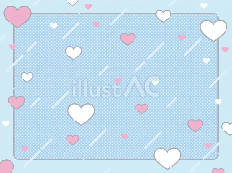 かわいいハートの背景フレーム 背景,壁紙,バックのイラスト素材