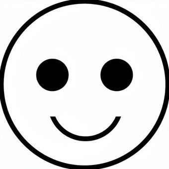 スマイル　表情アイコン スマイル,にっこり,笑顔,口,目,顔,表情,アイコン,マーク,モノクロのイラスト素材