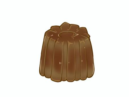カヌレ 単品 カヌレ,スイーツ,食べ物,単品,手描きのイラスト素材