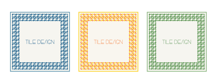 Illustration, tile, tile pattern, retro, 