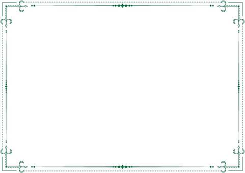 アンティークフレーム43・グリーン フレーム,枠,飾り枠,おしゃれフレーム,アンティークフレーム,クラシックフレーム,グリーン枠,グリーンフレーム,背景,壁紙のイラスト素材