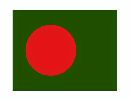 バングラデシュ バングラデシュ,国旗,掲揚,軍旗,弔旗,イラストのイラスト素材
