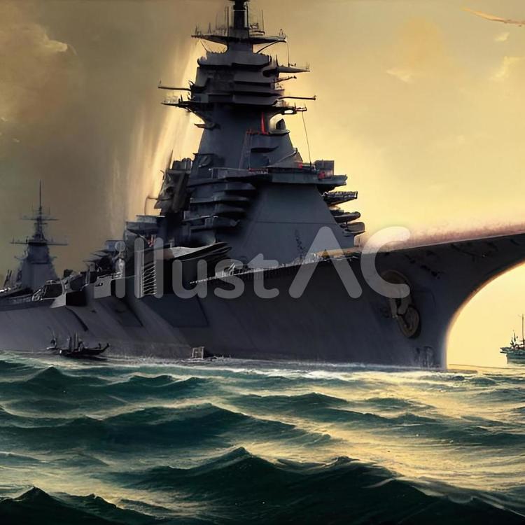 戦艦大和イラスト 無料イラストなら イラストac