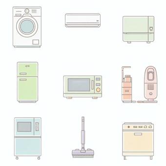 家電イラストセット